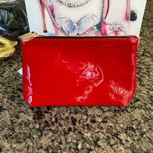 YSL Red Patent Leather Clutch